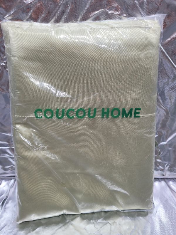 Photo 2 of COUCOU HOME Satin Pillowcase, Soft and Cool Pillowcover for Hair and Skin, Envelope Closure Pillow Case Set of 2. (King(20"x40"), Gold)