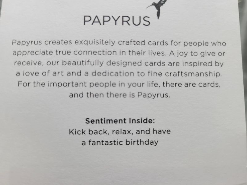 Photo 3 of (2 pack) Papyrus Birthday Card for Him (Kick Back)
