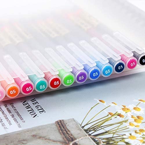 Photo 3 of Premium Gel Ink Pen Fine Point Pens Ballpoint Pen 0.5mm for Japanese Office School Stationery Supply 12 Packs