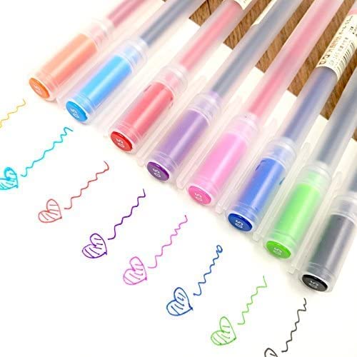 Photo 4 of Premium Gel Ink Pen Fine Point Pens Ballpoint Pen 0.5mm for Japanese Office School Stationery Supply 12 Packs