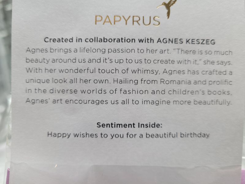 Photo 3 of (2 pack) Papyrus Birthday Card (Happy Wishes To You)