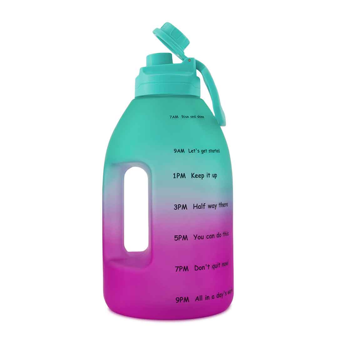 Photo 1 of Letsfit 1gal Water Bottle D05 GreenPink