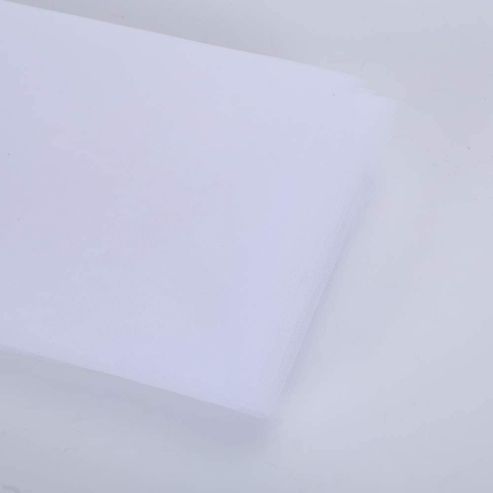 Photo 1 of  (2 pack) 54Inch by 10Yards(30ft) Tulle Bolt Tulle Fabric for Wedding Decoration,Gift Wrapping (White)