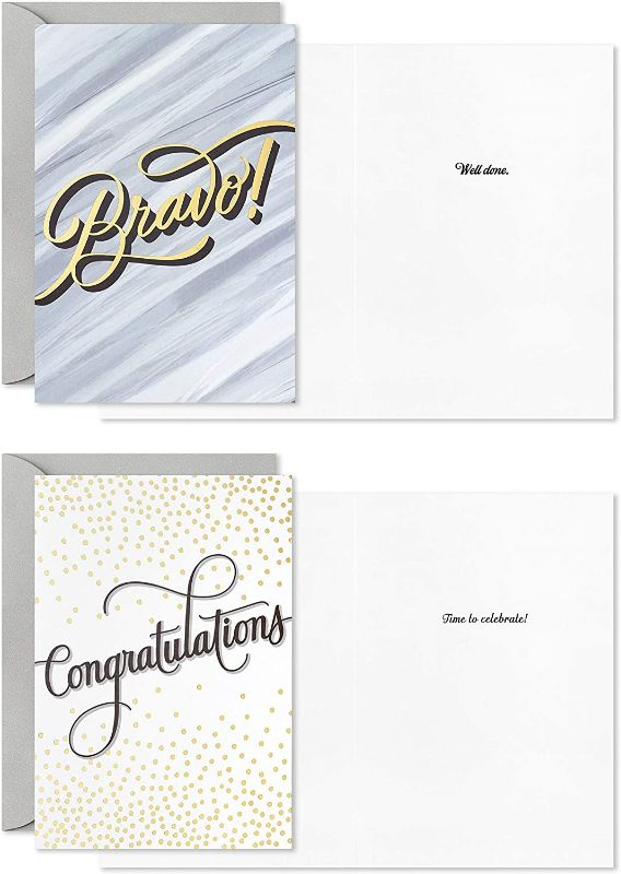 Photo 3 of (2 pack) Hallmark Graduation Cards or Congratulations Cards Assortment, Bravo (Boxed Set of 12 Cards and Envelopes)
