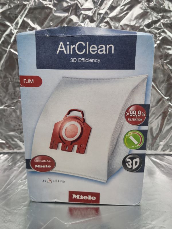 Photo 3 of Miele AirClean 3D FJM Vacuum Cleaner Bags, 4 pack