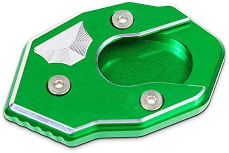 Photo 1 of COPART Motorcycle Kickstand Extender Foot Side Stand Extension Pad Support Plate For KAWASAKI NINJA 1000 ZX6R ZX10R ZX-9R ER6F ER4F (Green)