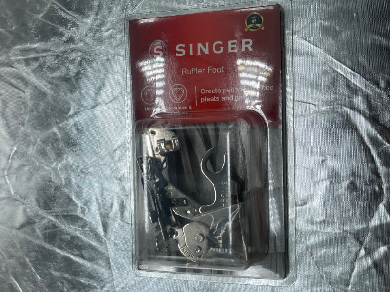 Photo 2 of SINGER | Ruffler Attachment Presser Foot, Perfectly Spaced Pleats / Gathers, Easily Adjust Closeness & Depth, Light to Medium Fabrics - Sewing Made Easy, Silver