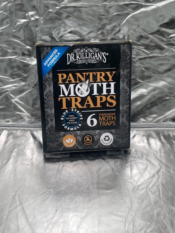 Photo 2 of Dr. Killigan's Premium Pantry Moth Traps with Pheromones Prime | Non-Toxic Sticky Glue Trap for Food and Cupboard Moths in Your Kitchen | How to Get Rid of Moths | Organic (6, Black) Black 6