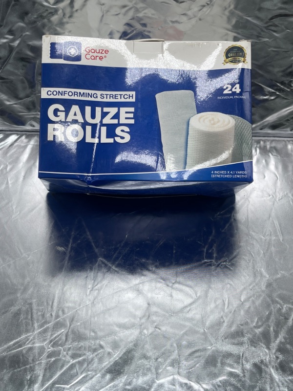 Photo 3 of Gauze Rolls Pack of 24 – Premium Quality Lint and Latex-Free 4 inches x 4.1 Yards Conforming Stretch Bandages Designed for Effective Wound Care & Comfort - Ideal for use as a Mummy wrap