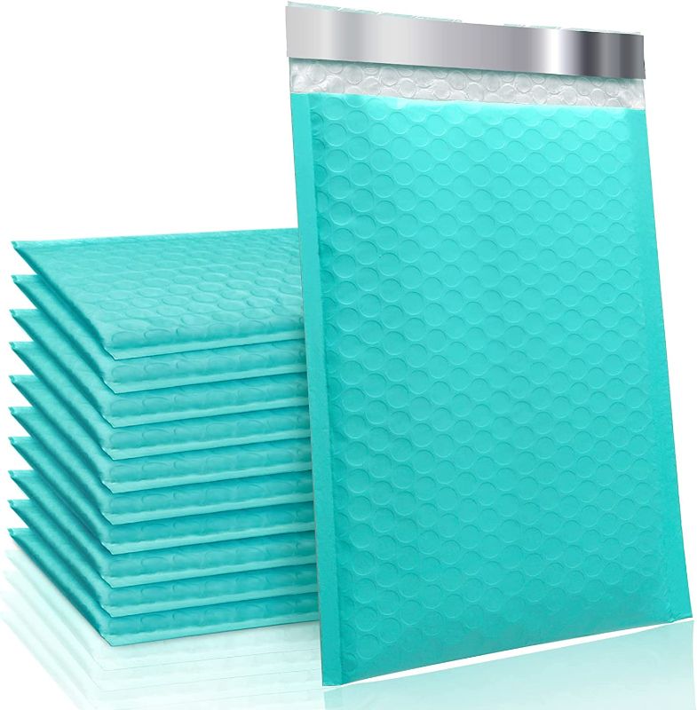 Photo 1 of TOMVYTER Poly Bubble Mailers 6x10, 25pcs Padded Envelopes with Self Seal Package Bags for Shipping, Waterproof Bubble Envelopes for Small Business Supplies Packaging (Teal, Bulk #0 ) 