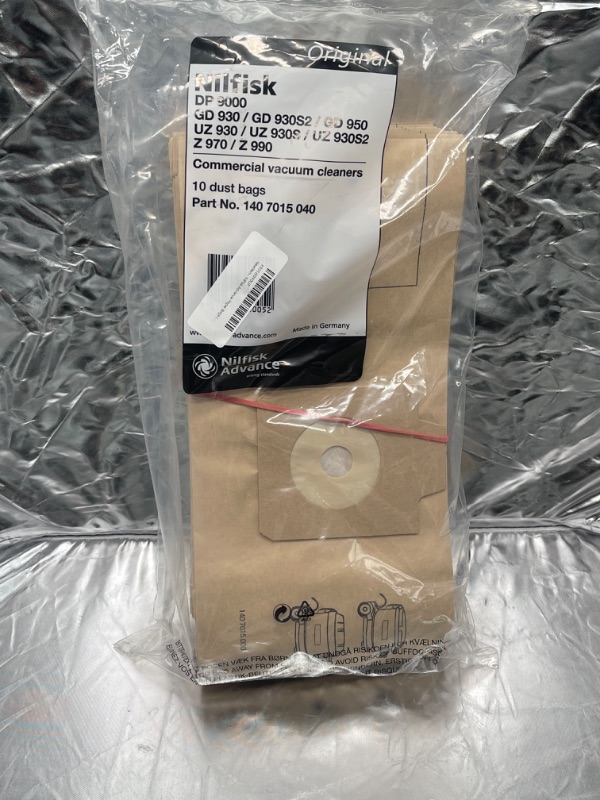 Photo 1 of Nilfisk Advance Paper Bags (qty: 10) (1407015040)