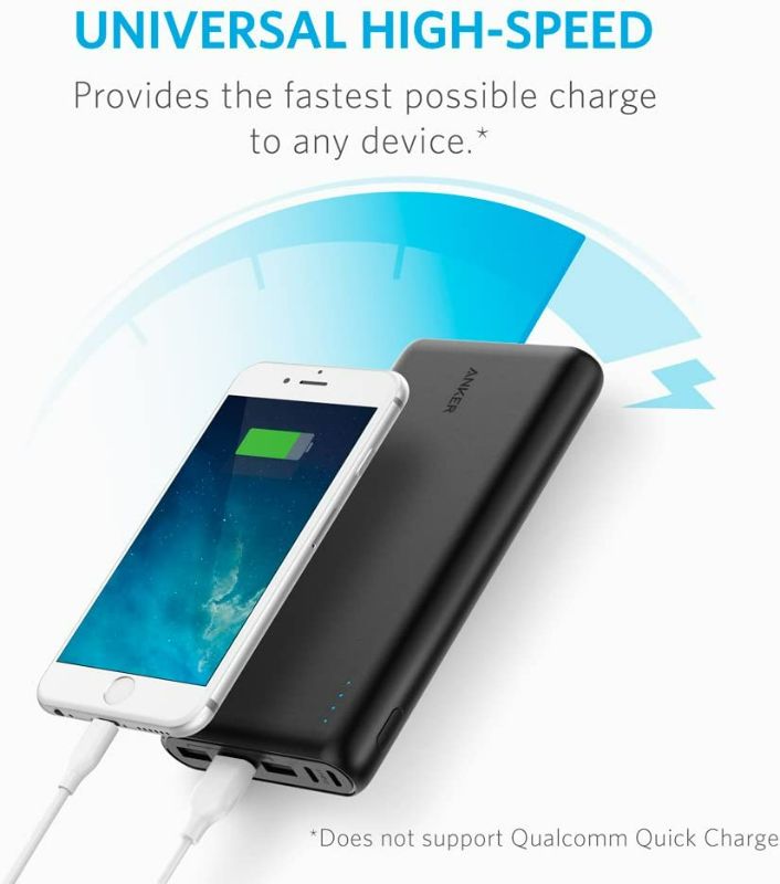 Photo 2 of Anker 337 Power Bank (PowerCore 26K) Portable Charger, 26800mAh External Battery with Dual Input Port and Double-Speed Recharging, 3 USB Ports for iPhone, iPad, Samsung, Android and Other Devices