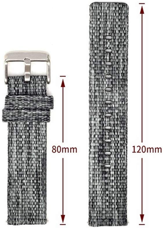 Photo 2 of Compatible with Fossil Men's Gen 5 Carlyle Band & Fossil Women's Gen 5 Julianna Band?22mm Woven Fabric Strap Wrist Replacement Watch Band for Fossil Men's Gen 4 Explorist HR/Gen 3 Q Explorist Green