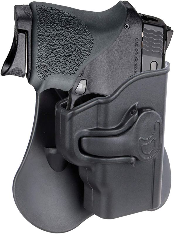 Photo 1 of Gun Holster for Smith & Wesson M&P Bodyguard 380 with Red Laser(Not for Green Laser Model), OWB Paddle Holster, Adjustable Cant & Fast Release - Right Handed