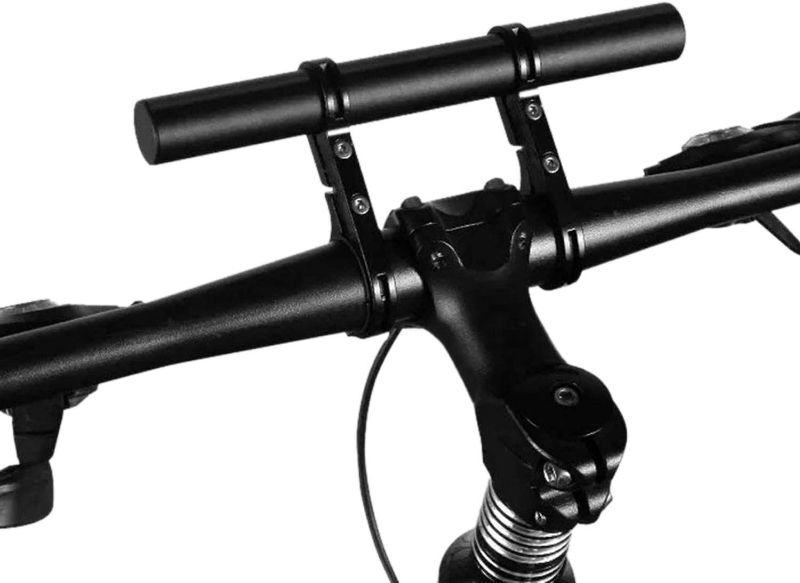 Photo 3 of Bicycle Handlebar Extender, Bike Extension Bar Double Clamp Aluminum Alloy Holder Bracket Bicycle Accessories