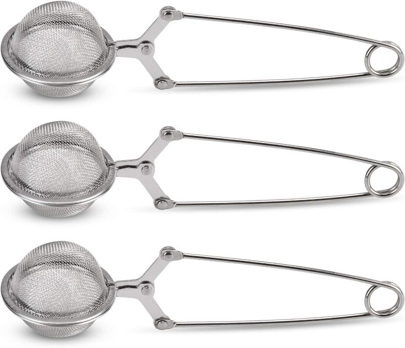 Photo 1 of 3 pack Stainless Steel Tea Strainer, 2 Drop Balls