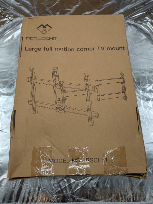 Photo 7 of Corner TV Wall Mount Bracket Tilts, Swivels, Extends, Full Motion Articulating TV Mount for 26-60 inch LED, LCD Flat Curved Screen TVs, Holds up to 99 lbs, VESA 400x400, Heavy Duty TV Bracket PSCMF1
