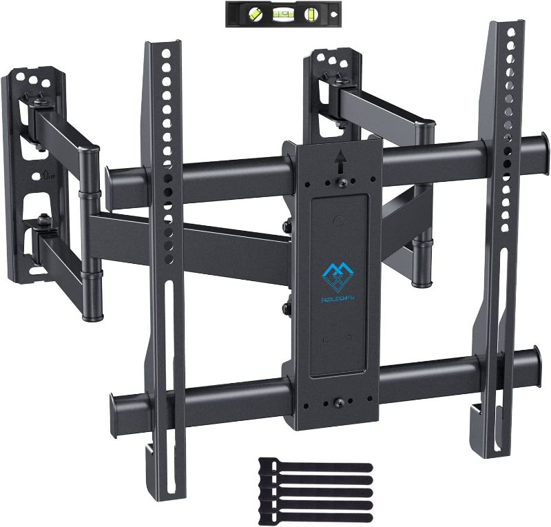 Photo 1 of Corner TV Wall Mount Bracket Tilts, Swivels, Extends, Full Motion Articulating TV Mount for 26-60 inch LED, LCD Flat Curved Screen TVs, Holds up to 99 lbs, VESA 400x400, Heavy Duty TV Bracket PSCMF1
