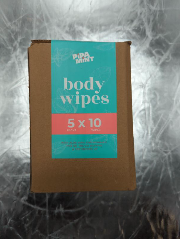 Photo 2 of Body Wipes (5 Pack) – 50 XL Shower Wipes, Body Wipes for Adults Bathing, Adult wipes - Bath Wipes for Adults No Rinse, Hypoallergenic with Vitamin E & Aloe Vera, Rinse Free (8x12 Inch) 50 Count (5 Pack)