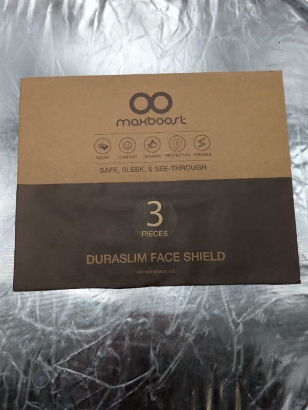 Photo 2 of MaxBoost - DuraSlim Face Shield 3pcs - 3Pack