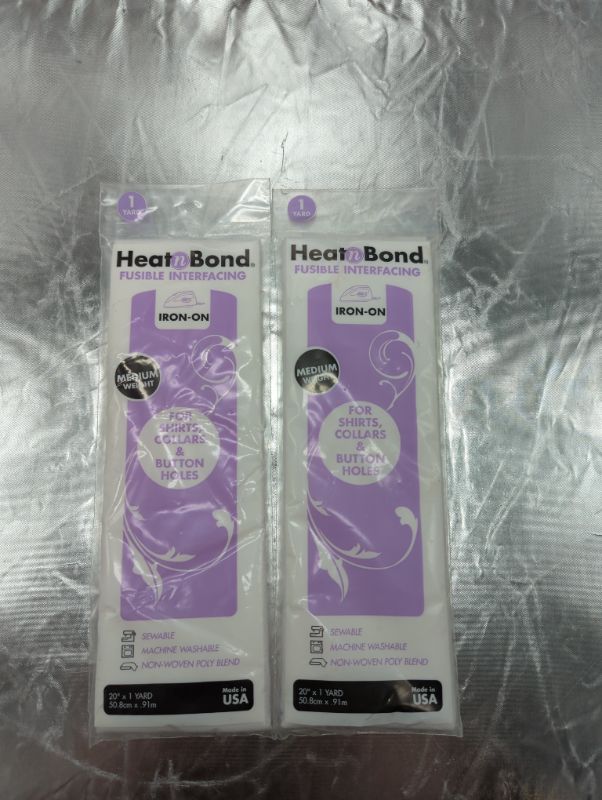 Photo 4 of Heat'n Bond 102974 Medium Weight Iron-On Fusible Interfacing - 2 Pack
