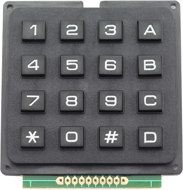 Photo 2 of Tegg 1PC 4x4 Keypad MCU Boar Matrix Array Switch Tactile Keypad 16 Button for Arduino
