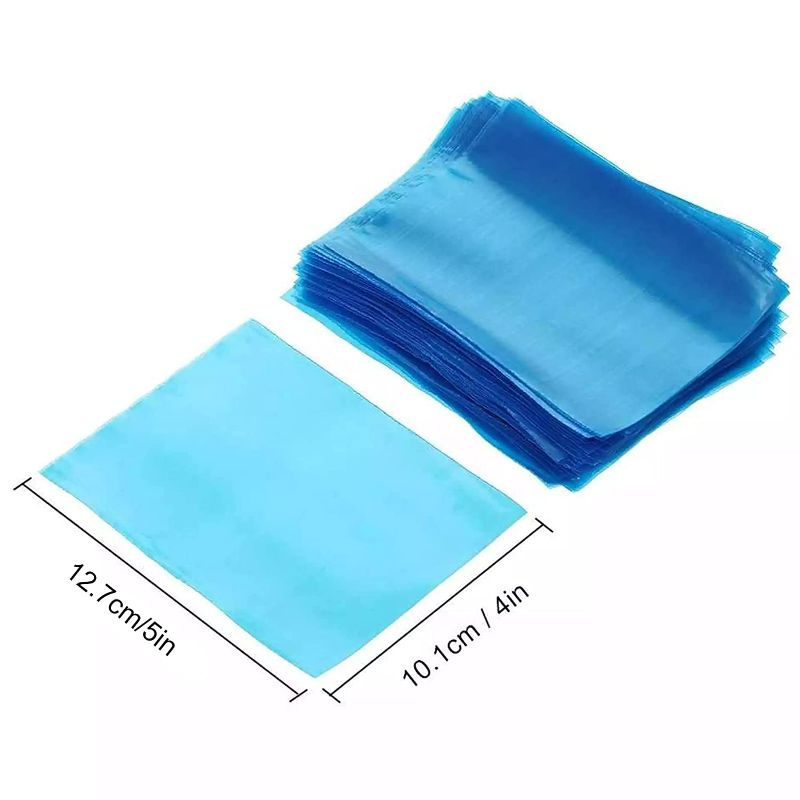 Photo 2 of Machine Covers - Yangna 200Pcs Machine Bags Disposable Machine Sleeves Blue Plastic Machine Covers Bags
