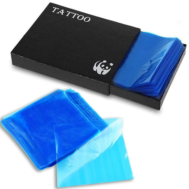 Photo 1 of Machine Covers - Yangna 200Pcs Machine Bags Disposable Machine Sleeves Blue Plastic Machine Covers Bags
