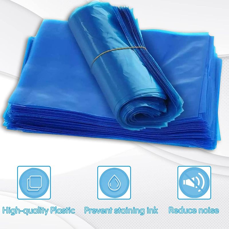 Photo 3 of Machine Covers - Yangna 200Pcs Machine Bags Disposable Machine Sleeves Blue Plastic Machine Covers Bags

