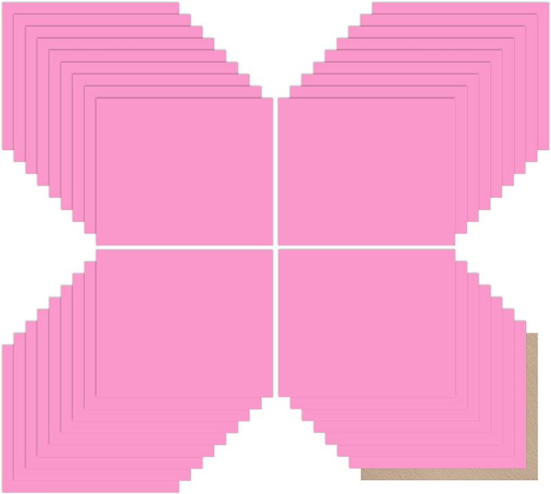 Photo 1 of JANDJPACKAGING Neon Pink HTV Heat Transfer Vinyl - 35Pack 12" x 10" Pink Iron on Vinyl for T-Shirt, Fluorescence Pink HTV Vinyl for Cricut, Silhouette Cameo or Heat Press Machine
