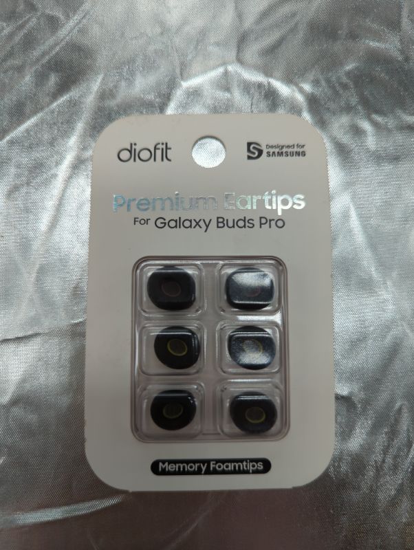 Photo 2 of diofit Premium Designed for Samsung SML Eartips/Galaxy Buds Pro Eartips - Black SML (Foam) Mixed(SML) Foam Black