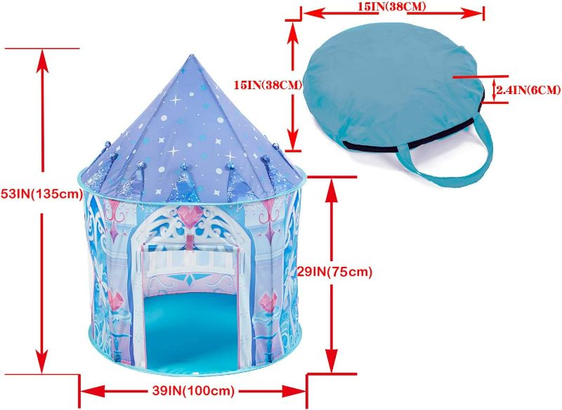 Photo 4 of Kidodo Kids Play Tent Toy Children Pop Up Tent Kids Playhouse Indoor Outdoor Game Party Birthday Gifts Toddler for Boys Girls. Tunnel Foldable Tent for Baby Children
