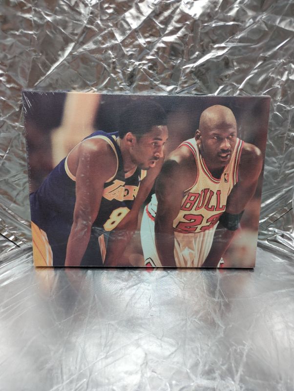 Photo 2 of Ko-be-Bryant Canvas Wall Art Abstract Print Home Decor - Forever Mamba LA #24 Basketball Picture Paintings Mourning Artwork for Living Room Bedroom Decoration Framed Poster Ready to Hang 12x16 In