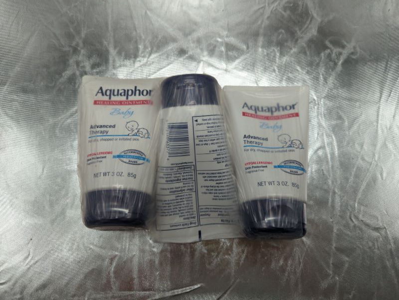 Photo 7 of Aquaphor Baby Healing Ointment, Advanced Therapy for Chapped Cheeks and Diaper Rash, 3 Ounce (Pack of 3)

