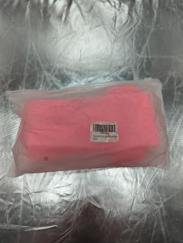 Photo 1 of FUNGGORD Silicone Bath Body Brush, Back Scrubber for Shower Exfoliating Lengthen Handle Body Washer,Body Shower Scrubber, Lathers Well, Eco Friendly, Long Lasting, Comfortable Massage for Shower PINK