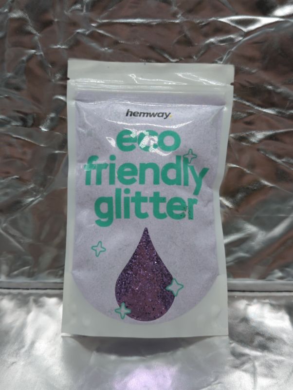 Photo 2 of Hemway Eco Friendly Biodegradable Glitter 100g / 3.5oz Bio Cosmetic Safe Sparkle Vegan for Face, Eyeshadow, Body, Hair, Nail and Festival Makeup - Extra Chunky (1/24" 0.040" 1mm) - Lavender Purple Extra Chunky (1/24" 0.040" 1mm) Lavender Purple