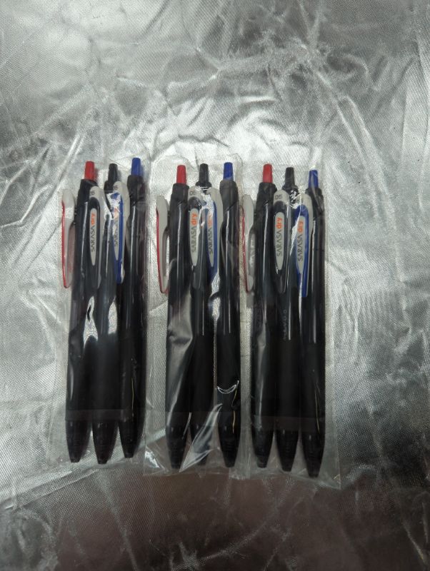 Photo 2 of sarasa dry 0.5mm BLACK(JJ31-BK) BLUE(JJ31-BL) RED(JJ31-BL) 3pens VALUE SET
3 Packs