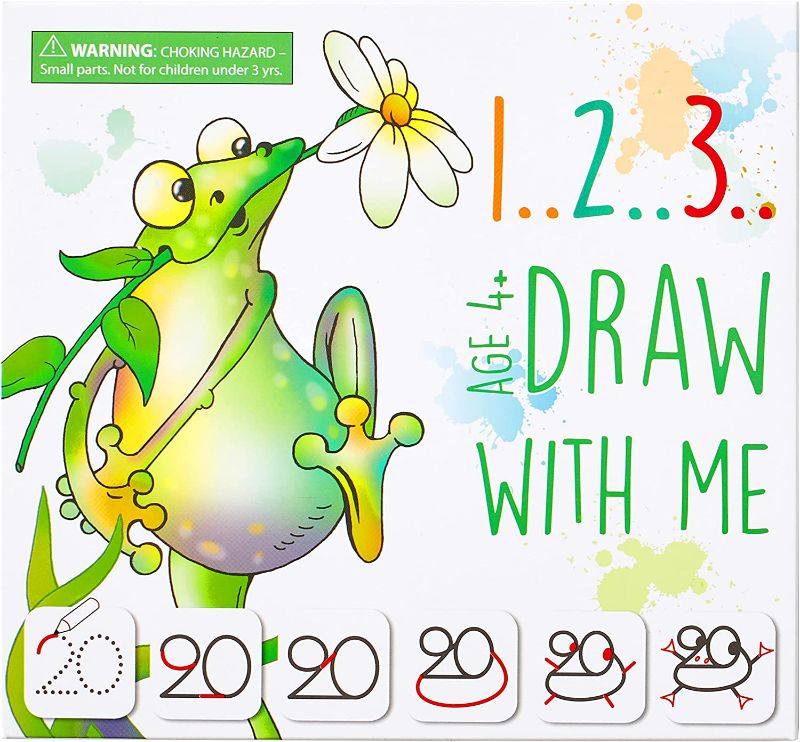 Photo 1 of MD Creative 123 Draw with Me Learn How to Draw Animals Step by Step Birthday Present for Preschoolers and Kids Age 3 4 5 6 Numbers 0-20
