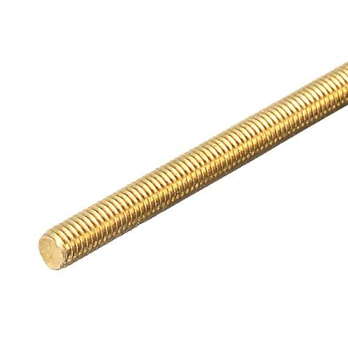 Photo 1 of Quickun Brass Fully Thread Rod, Long Threaded Screw, M10-1.5 Thread Pitch, 250mm Length (Pack of 2)
