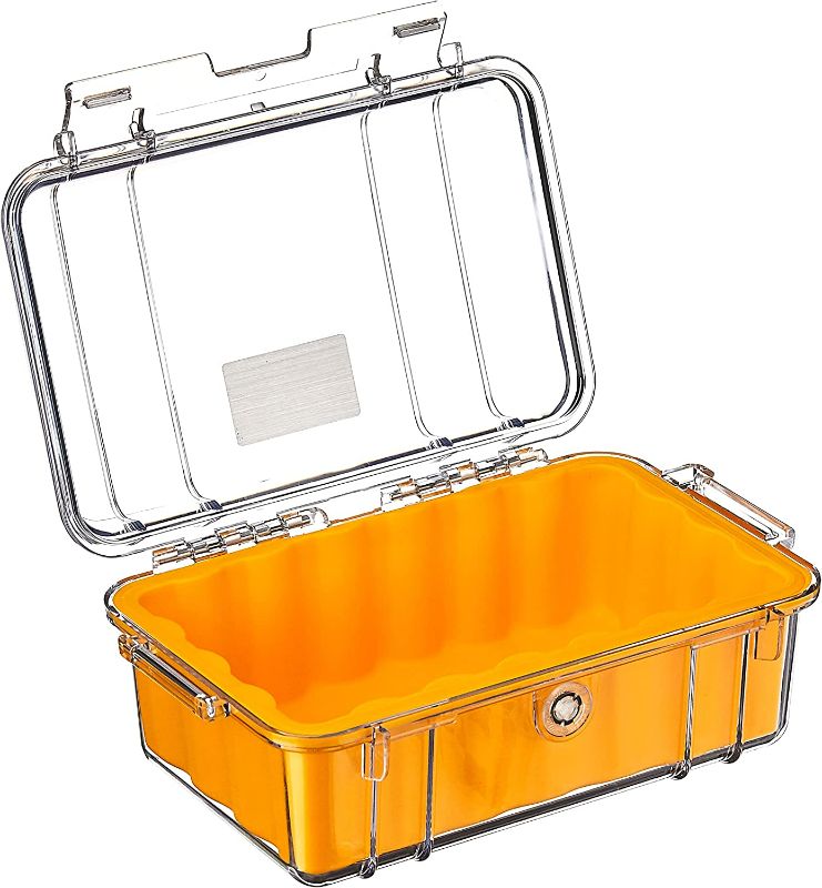 Photo 2 of Pelican 1050 Micro Case - for iPhone, GoPro, Camera, and more (Yellow/Clear)
