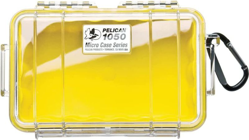 Photo 1 of Pelican 1050 Micro Case - for iPhone, GoPro, Camera, and more (Yellow/Clear)
