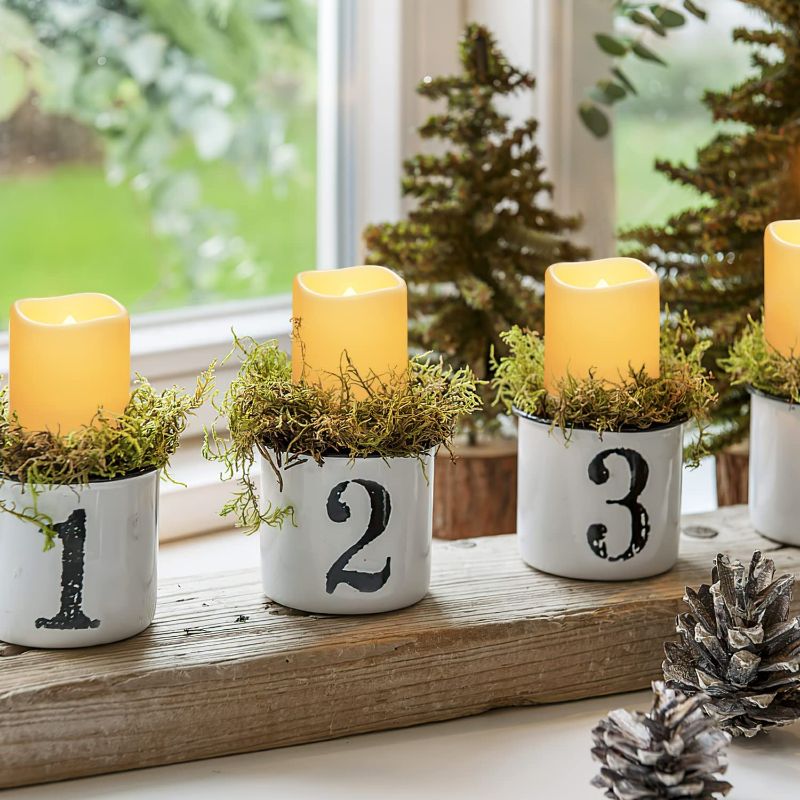 Photo 1 of Homemory 12Pack Flickering Flameless Votive Candles, 200+Hour Electric Fake Candles, Battery Operated LED Tealight for Wedding, Outdoor, Table, Festival (Warm White,Battery Included)
