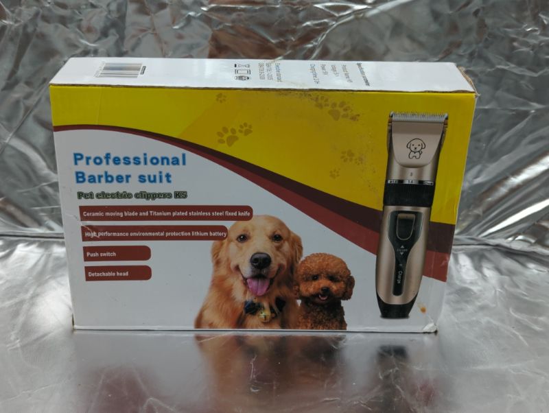Photo 5 of Pet Shaver Clippers Low Noise Rechargeable Cordless Electric Quiet Hair Clippers Set for Dogs Cats Pet
