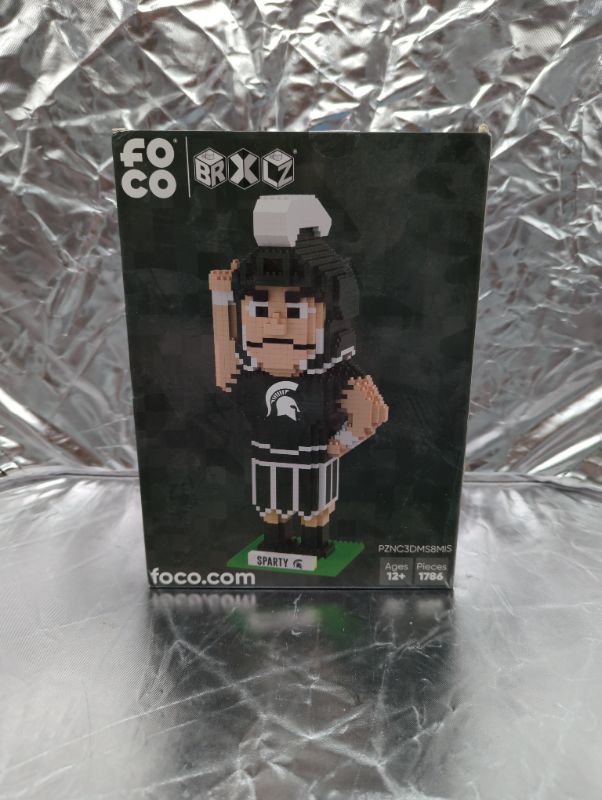 Photo 1 of FOCO NCAA BRXLZ 3D Blocks Set - Mascots Michigan State Spartans One Size 8" Thematic