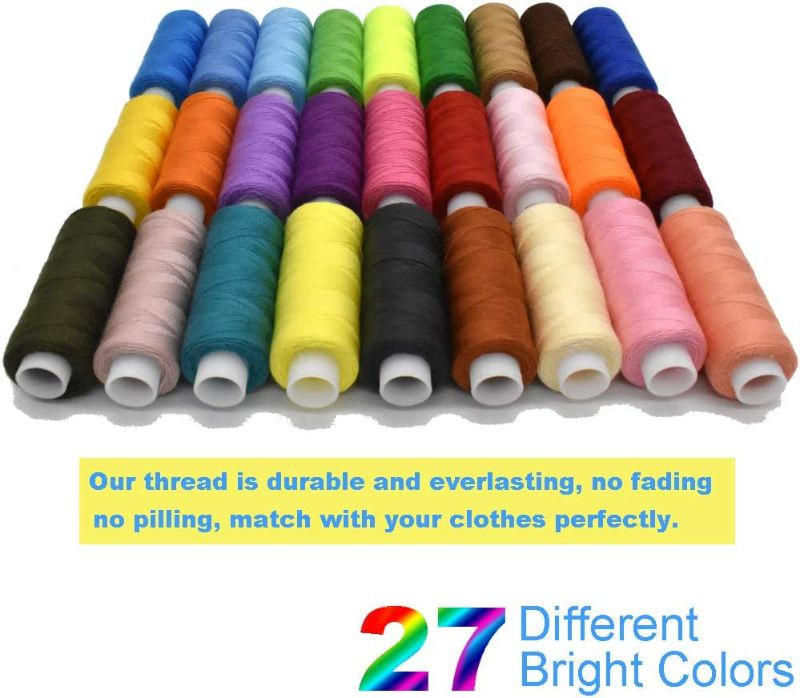 Photo 4 of Renashed Sewing Thread 30 Colors 60 Roll Sewing Industrial Machine and Hand Stitching Cotton Sewing Thread (30 Color 60 Roll)
