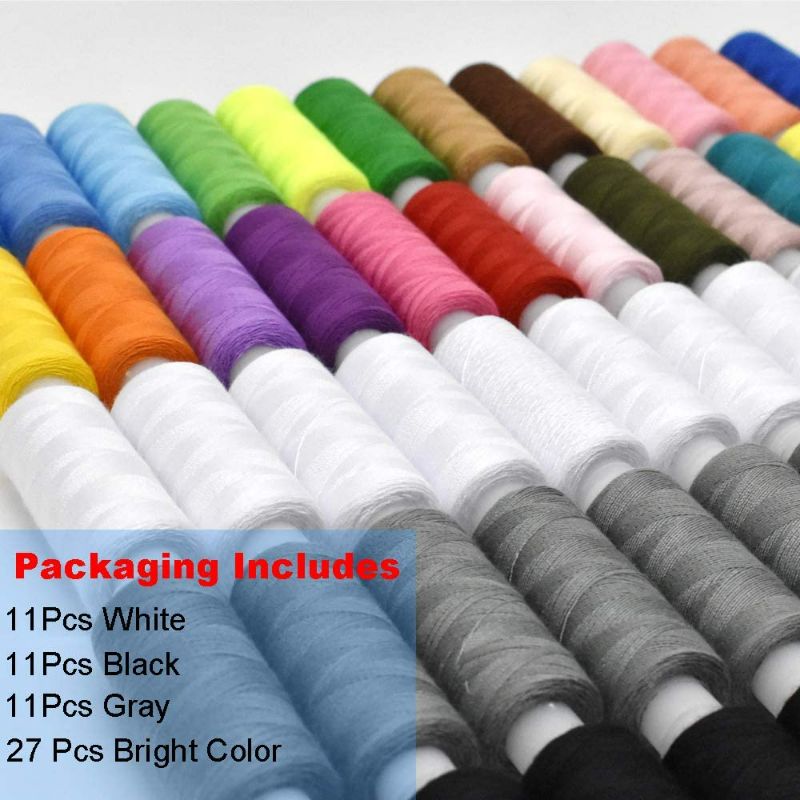 Photo 3 of Renashed Sewing Thread 30 Colors 60 Roll Sewing Industrial Machine and Hand Stitching Cotton Sewing Thread (30 Color 60 Roll)

