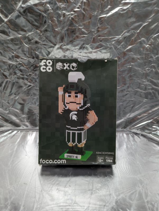 Photo 2 of FOCO NCAA BRXLZ 3D Blocks Set - Mascots Michigan State Spartans One Size 8" Thematic