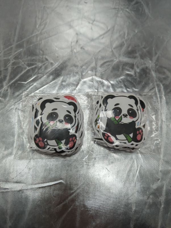 Photo 4 of 50Pcs Panda Stickers, Waterproof Vinyl Stickers Decals for Laptop Water Bottle Phone Luggage, Cute Cartoon Stickers Pack - 2 PACKS
