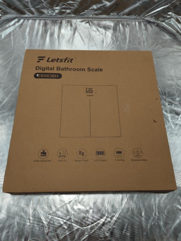 Photo 2 of Letsfit Digital Body Weight Scale, Bathroom Scale with Large Backlit Display