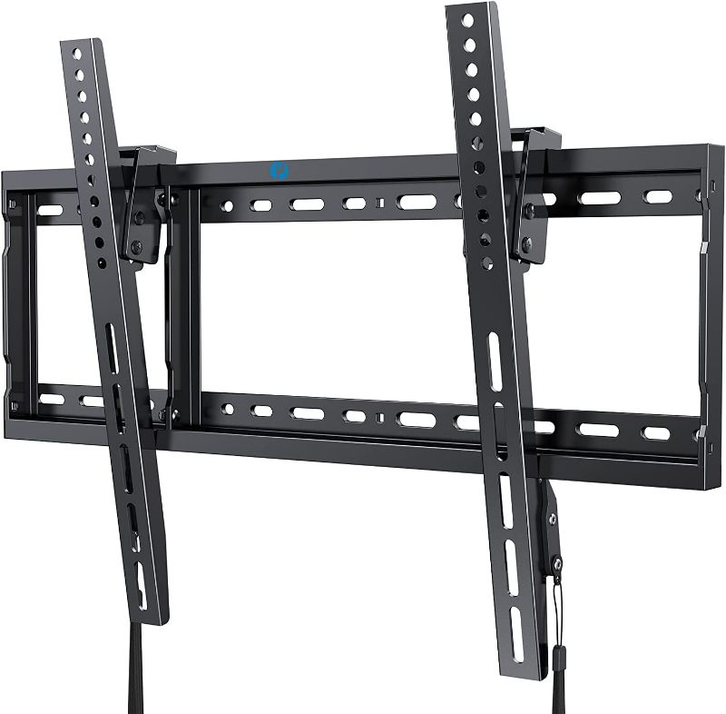 Photo 1 of Pipishell Tilt TV Wall Mount Bracket Low Profile for Most 37-75 Inch LED LCD OLED Plasma Flat Curved TVs, Large Tilting Mount Fits 16"-24" Wood Studs Max VESA 600x400mm Holds up to 132lbs, UL-Listed
